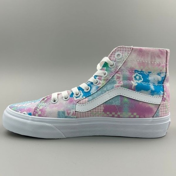 Vans Sk8-Hi Tapered VR3 Sunny Day Women Size 6 Floral Pink Skate Shoes NEW - Picture 2 of 6